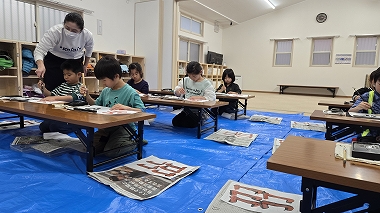 書初めの様子