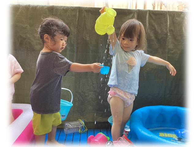 水あそび・感触あそび
